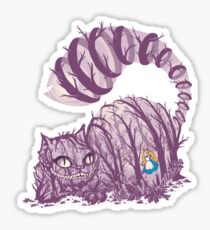 Inside wonderland (cheshire cat) Sticker