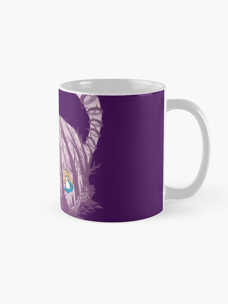 Alternate view of Inside wonderland (cheshire cat) Mug