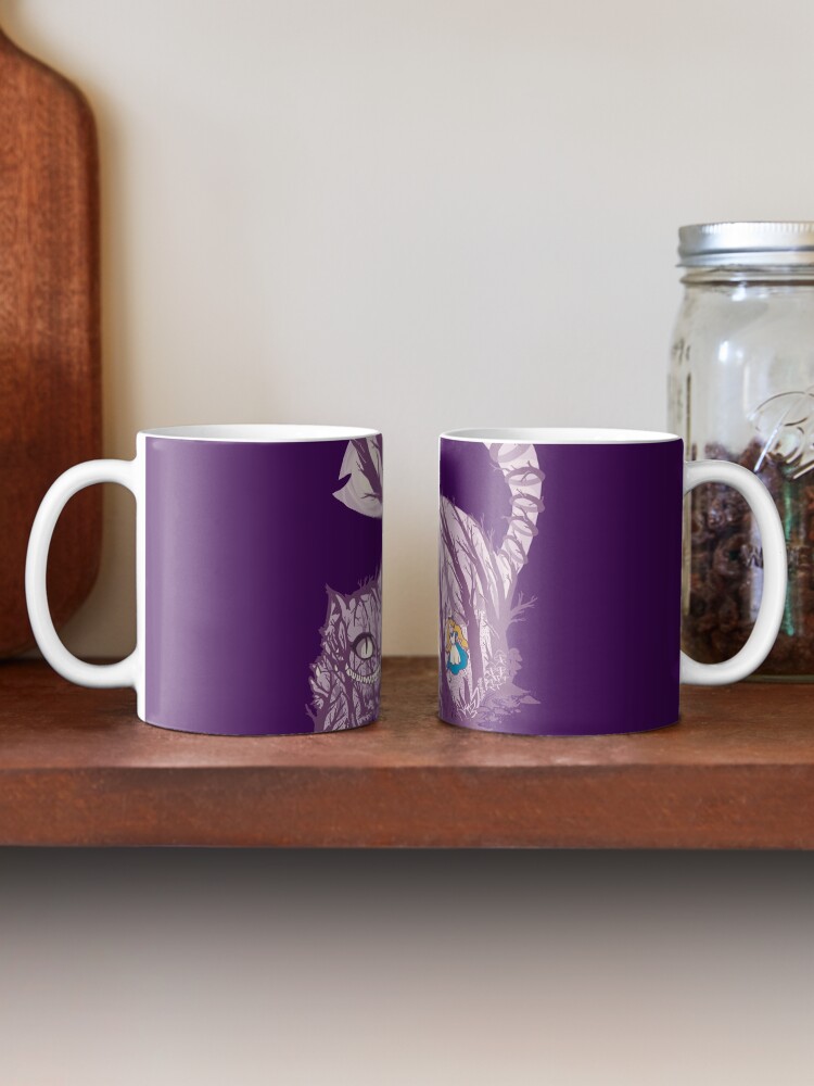 Alternate view of Inside wonderland (cheshire cat) Mug