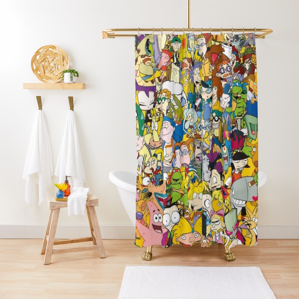 "90s Cartoons" Shower Curtain for Sale by JustJames Redbubble