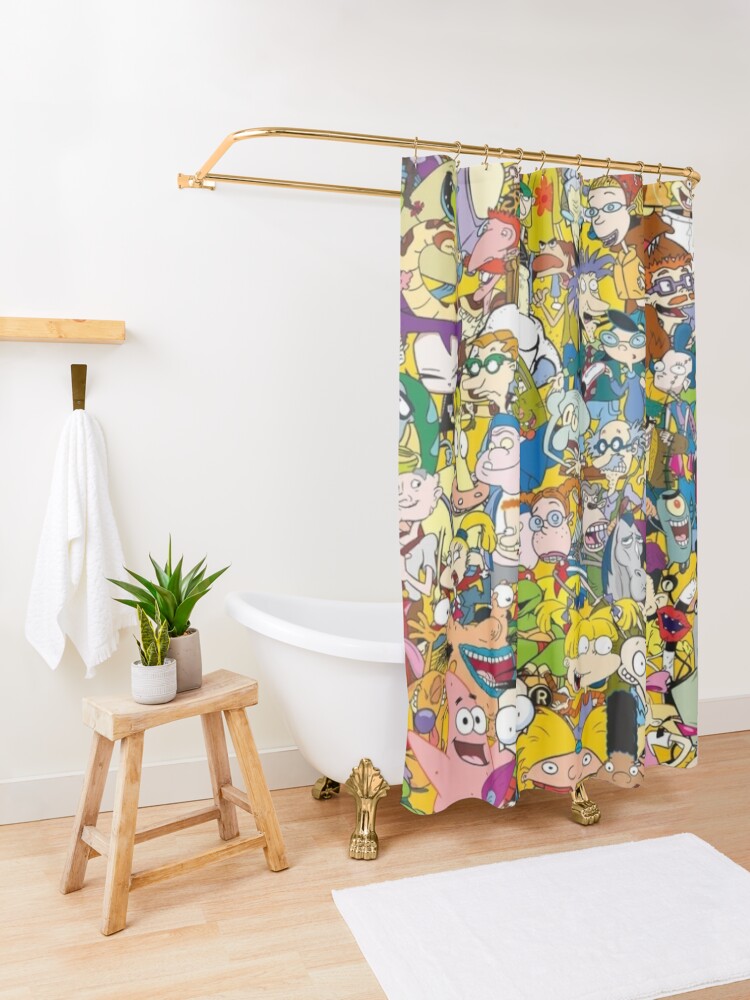 "90s Cartoons" Shower Curtain for Sale by JustJames Redbubble