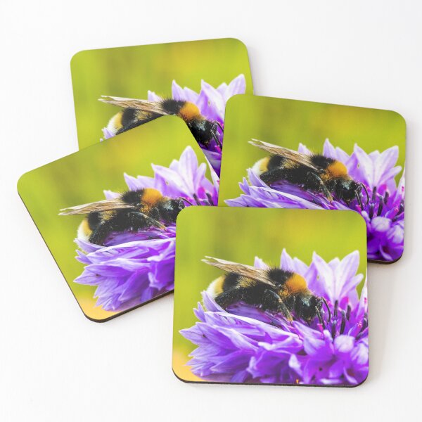 Item preview, BEE on a purple flower designed and sold by ChloePorter17.