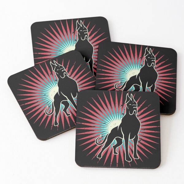 Item preview, Vintage Retro Look Great Dane Gift graphic 4 Great Dane Fans designed and sold by Lisbob.