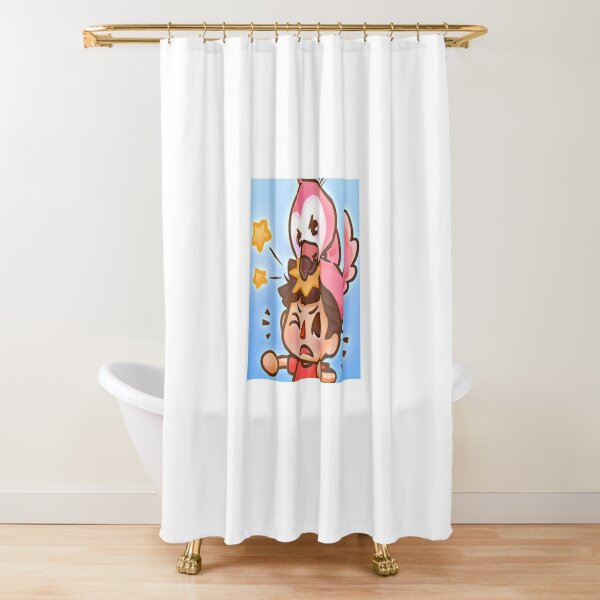 Flamingo Youtube Shower Curtains Redbubble - flamingo youtube roblox paintball