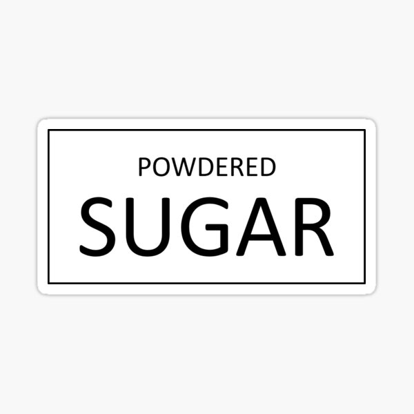 SET OF 20 Kitchen Food Labels Flour, Sugar, Powdered Sugar, Brown Sugar,  Etc. Vinyl Sticker ONLY 