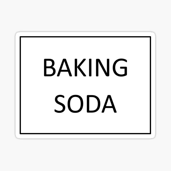 "Baking soda label sticker" Sticker for Sale by abigailsommer1 Redbubble