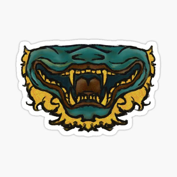 shishi mask Sticker