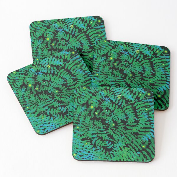 Item preview, Fireflies Among Ferns designed and sold by AlicjaCurioseur.