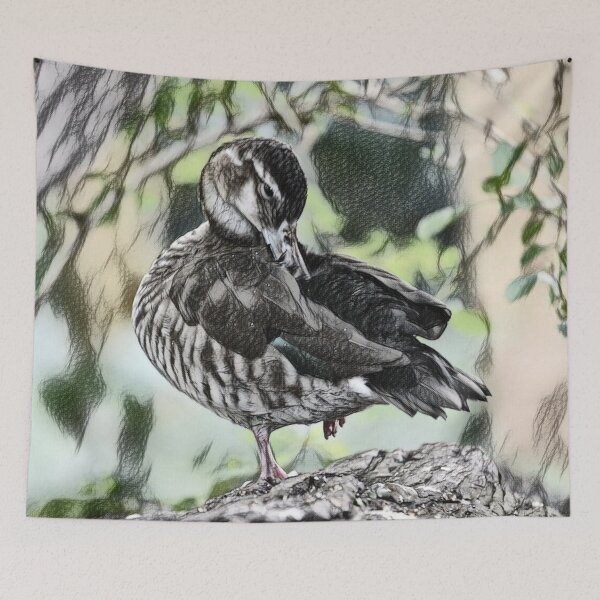 Item preview, Preening Duck designed and sold by ReneeKennedy.