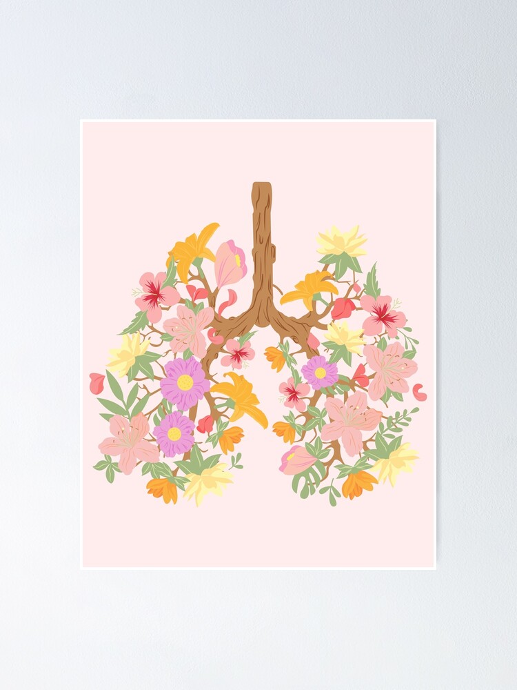 "Flower Lungs Blooming Lungs from Flowers Keep Our Air Clean