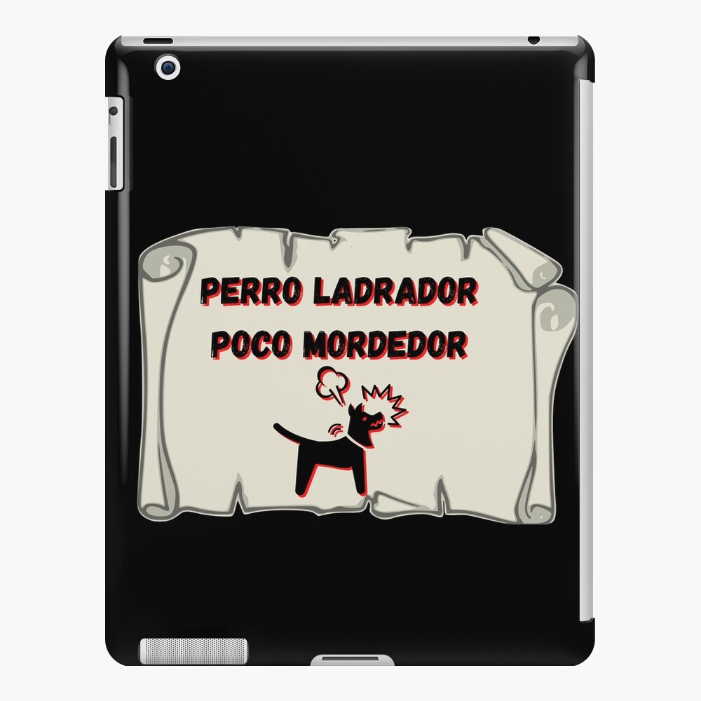 Perro ladrador poco mordedor Funda y vinilo para iPad