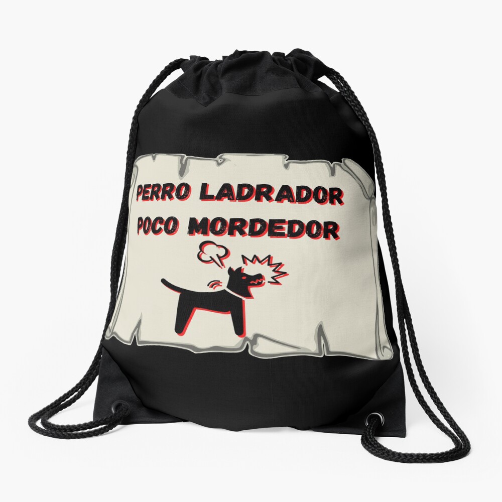 Perro ladrador poco mordedor Mochila saco