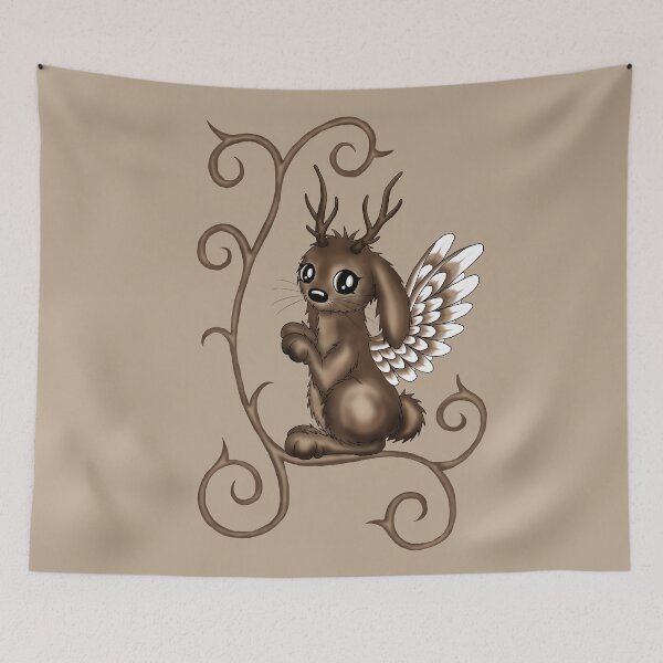 Item preview, cute Wolpertinger designed and sold by Pezi-Creation.