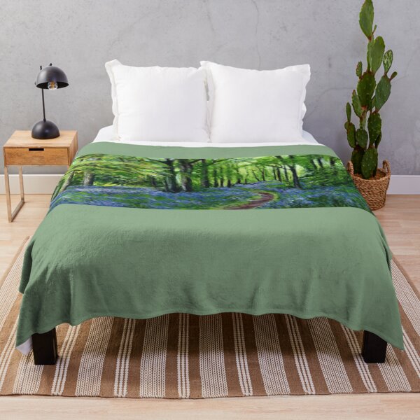 Bluebell Wood Throw Blanket
