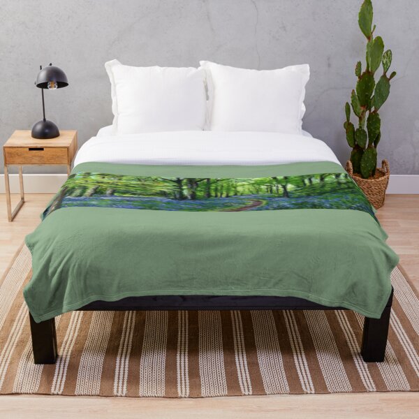 Bluebell Wood Throw Blanket