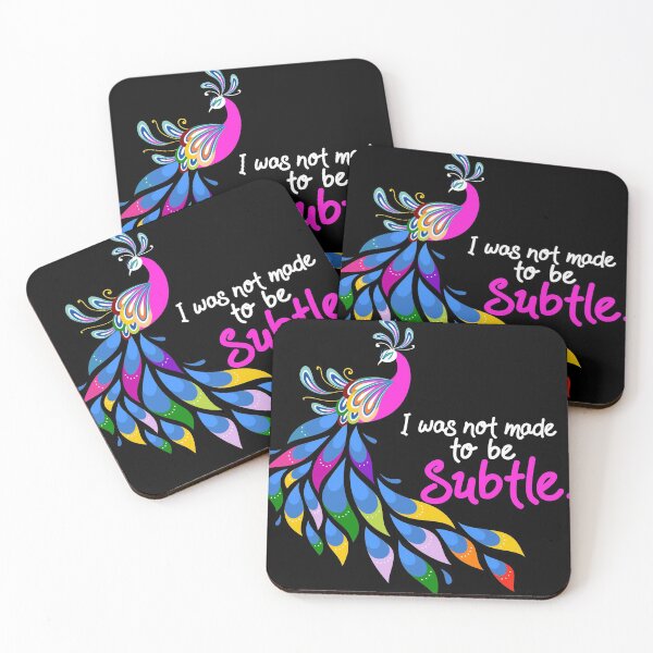 Item preview, I Was Not Made To Be Subtle Peacock design, Bird product designed and sold by Lisbob.
