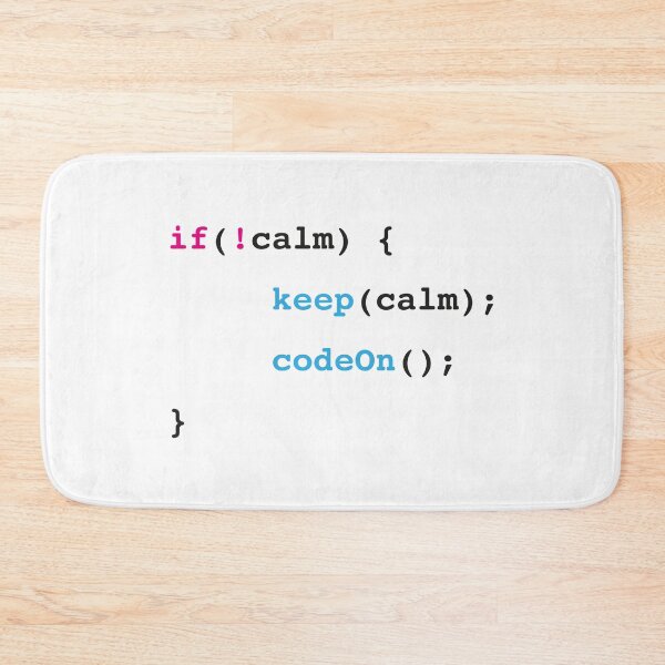 Item preview, if calm - keep calm - code on designed and sold by pennyandhorse.