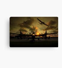Sunset Lancaster Bombers Canvas Print