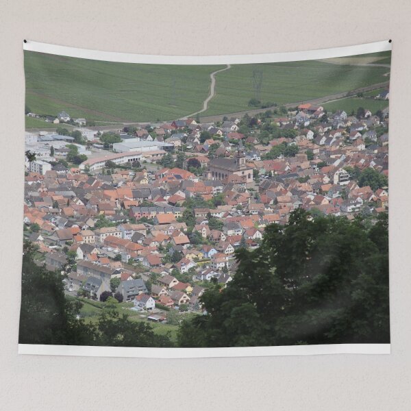 Item preview, Haut-Rhin village seen from the sky designed and sold by EstelleRossetti.