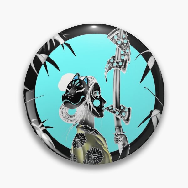 Item preview, Japanese Geisha Eating NY Pizza with Samurai Sword designed and sold by Tyler Rosso.