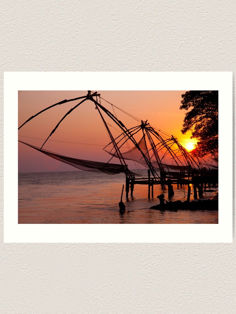 Kochi Fishing Nets Art Print for Sale by phil decocco