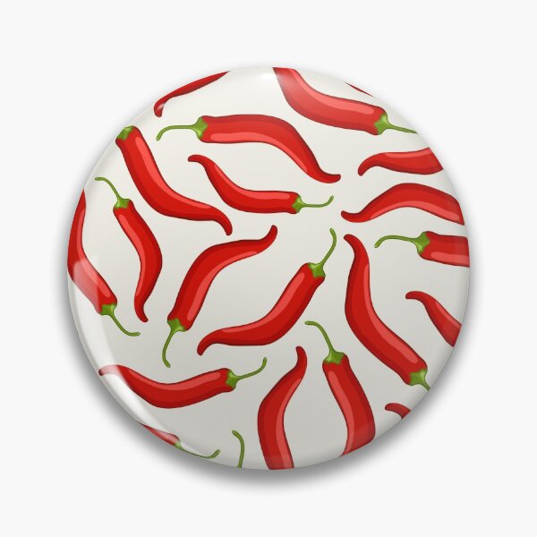 Item preview, Hot red chili pepper pattern with white background designed and sold by Natbasil.