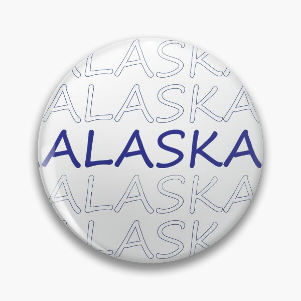 Item preview, Alaska Repeating Blue Bold Uppercase designed and sold by artbylukas.