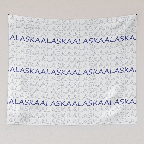 Item preview, Alaska Repeating Blue Bold Uppercase designed and sold by artbylukas.