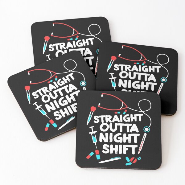 Item preview, Straight Outta Night Shift Shirt - Night Shift Nurse designed and sold by Nelis.