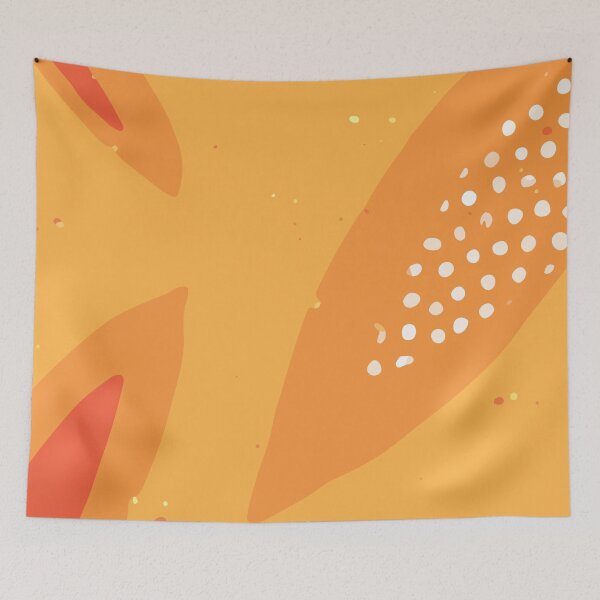 Item preview, Abstract Modern Contemporary Monochromatic Background in Bright Orange Color, GC-118-12 designed and sold by GraphicCharms.