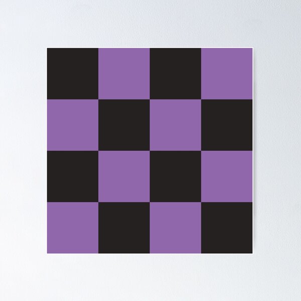 Item preview, Chequered Purple Black Pattern Goth designed and sold by zcabask.