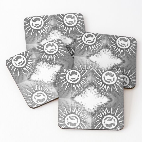 Item preview, Gray Chiselled Sunshine - Gathering of Suns Collage designed and sold by ckylin.