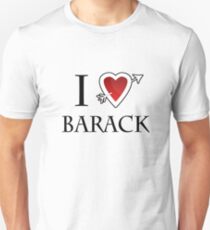 i love Barack Obama heart Unisex T-Shirt