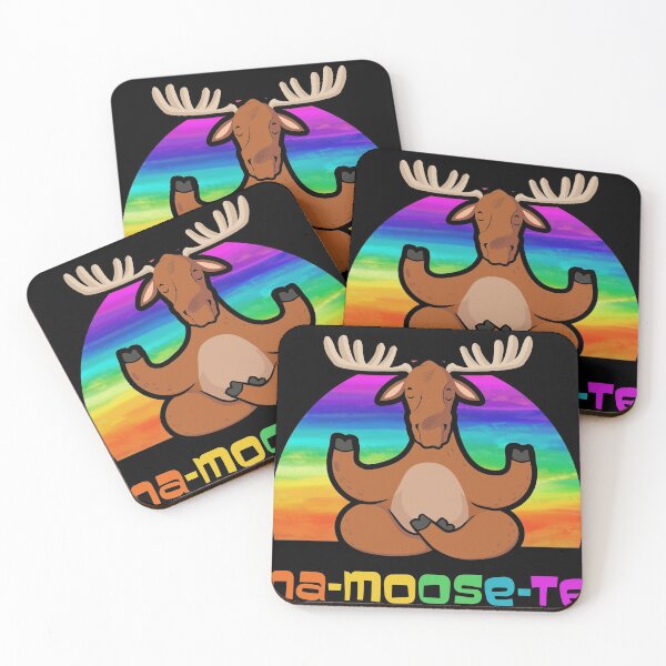Item preview, Funny Yoga Lovers Na-Moose-Te Gift print Hippy Style Tee designed and sold by Lisbob.