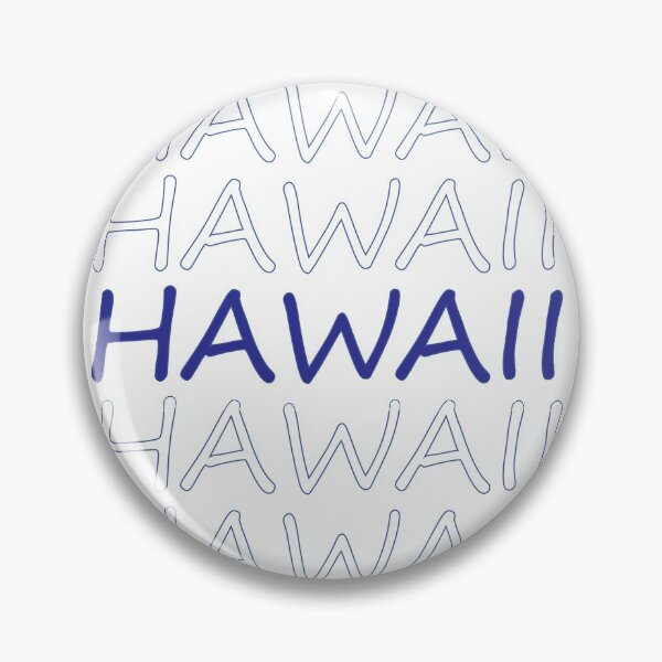Item preview, Hawaii Repeating Blue Bold Uppercase designed and sold by artbylukas.