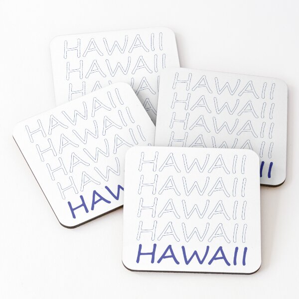 Item preview, Hawaii Repeating Blue Bold Uppercase designed and sold by artbylukas.