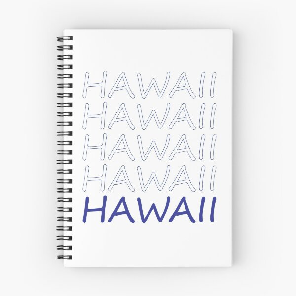 Item preview, Hawaii Repeating Blue Bold Uppercase designed and sold by artbylukas.