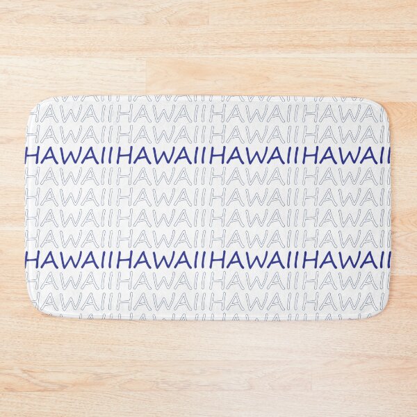 Item preview, Hawaii Repeating Blue Bold Uppercase designed and sold by artbylukas.