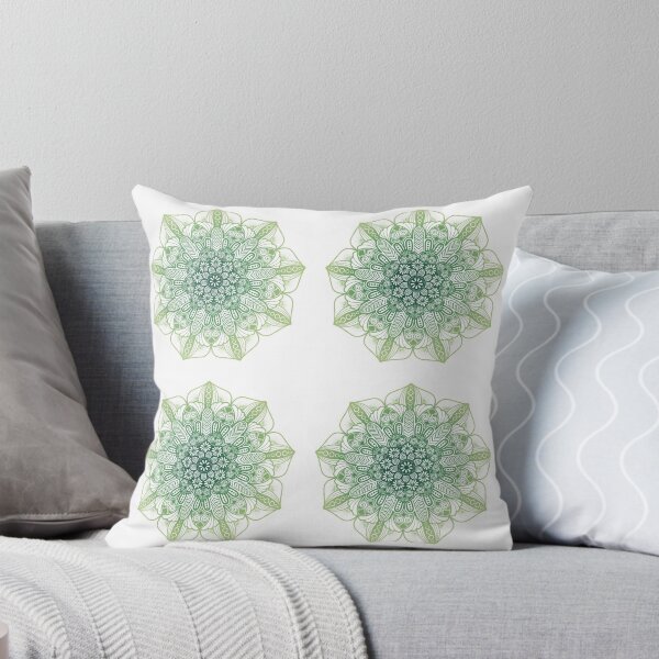 Item preview, Mandala Geometric Green Flower designed and sold by FoxLev.