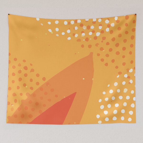 Item preview, Abstract Modern Contemporary Monochromatic Background in Bright Orange Color, GC-118-10 designed and sold by GraphicCharms.