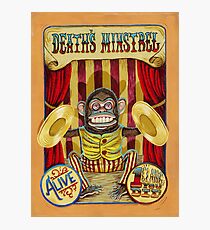 Death's Minstrel: Jolly Chimp Sideshow Banner Photographic Print