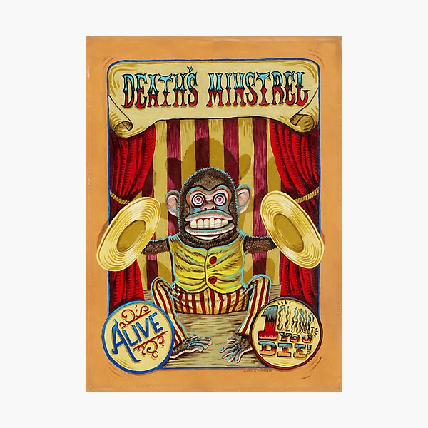 Item preview, Death's Minstrel: Jolly Chimp Sideshow Banner designed and sold by darickmaasen.