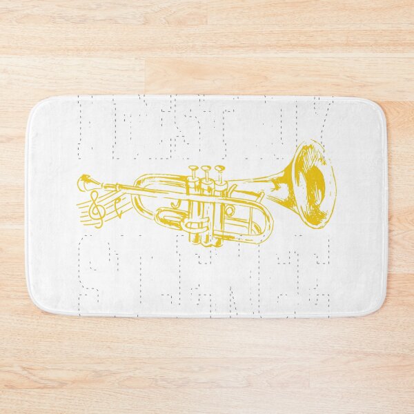 Item preview, Funny Trumpet Player Marching Band Silence Destroy print designed and sold by Lisbob.