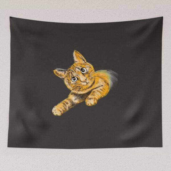 Item preview, Staring at You Cat Digital Illustration Graphic Art Image GC-078 designed and sold by GraphicCharms.