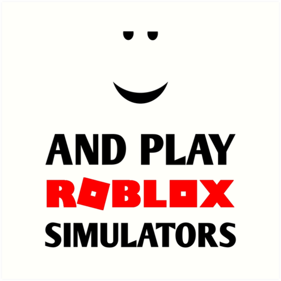 Chill And Play Roblox Simulators Art Print By Imankelani Redbubble - ap roblox