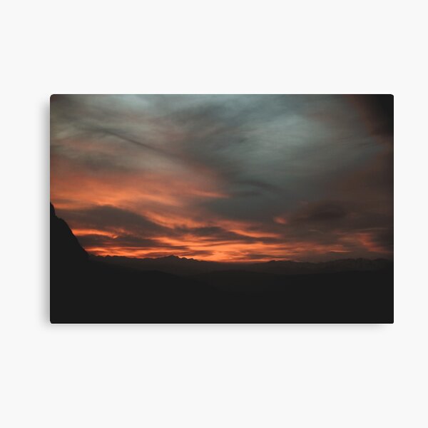 Sun Setting | Nature and Landscape Photography Canvas Print