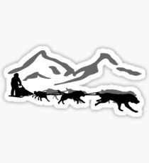 Husky - dog sled - Yukon Quest - Alaska Sticker
