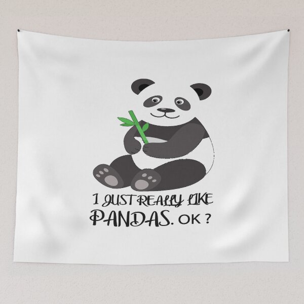 Item preview, I Just Really Like Pandas, OK? T-Shirt designed and sold by bestdesigns2020.