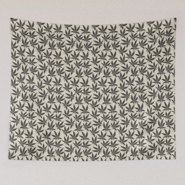Item preview, Black cannabis leaf seamless pattern designed and sold by Natbasil.