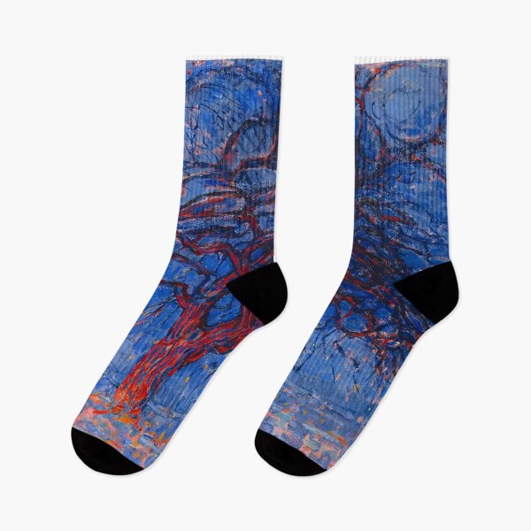 Item preview, Mondrian - Evening Red Tree - Piet Mondrian designed and sold by NewNomads.